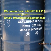 Glycerine 995% - indonesia - phuy 250 kg 95%